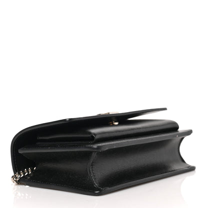 Saint Laurent Calfskin Monogram Sunset Chain Wallet Black 4 of 8