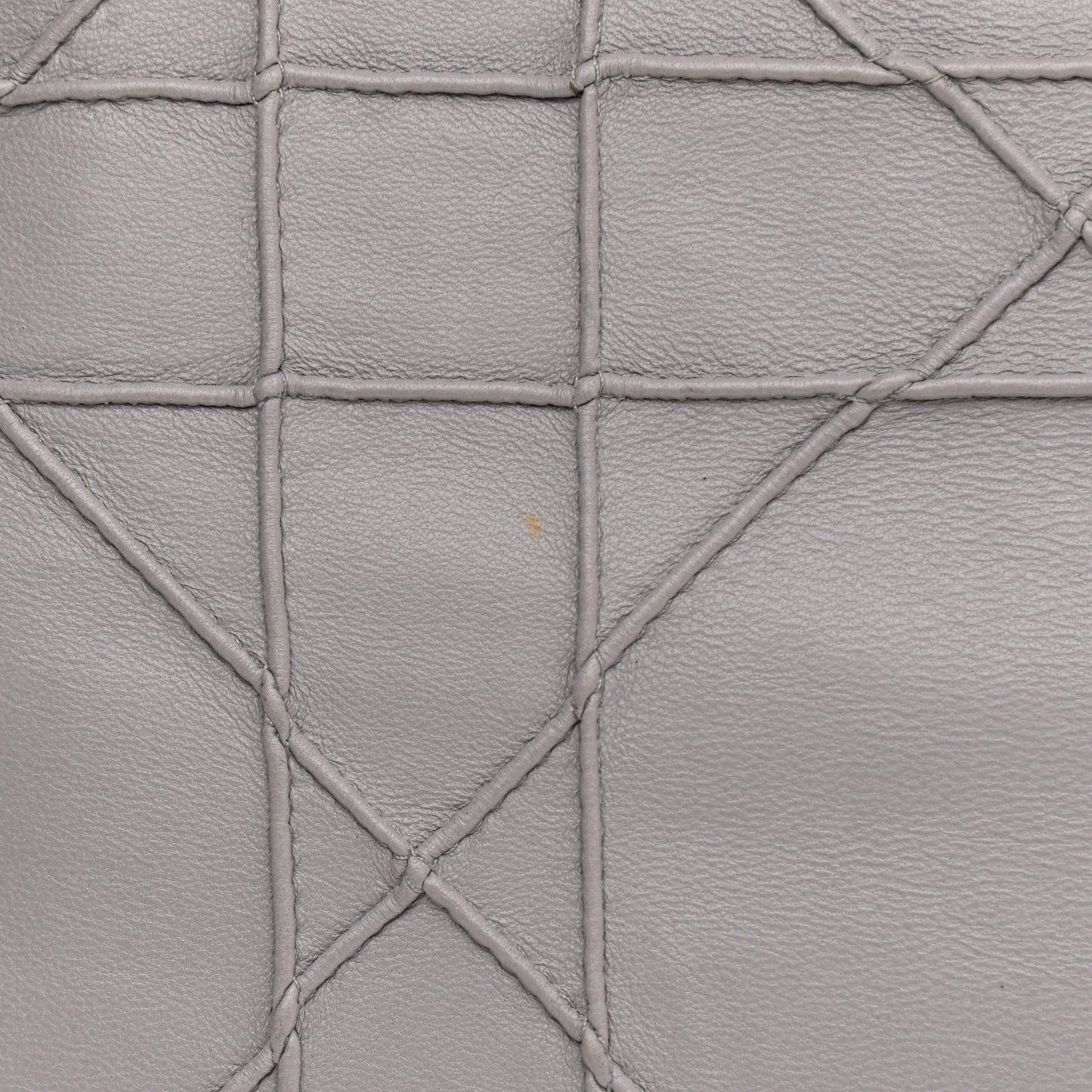 Lambskin Cannage Medium Granville Tote Grey