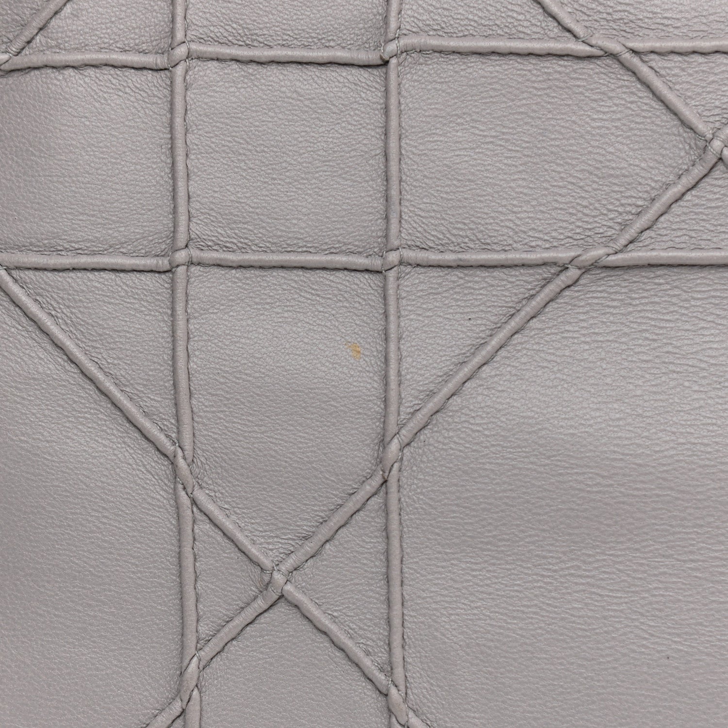 Christian Dior Lambskin Cannage Medium Granville Tote Grey 13 of 16