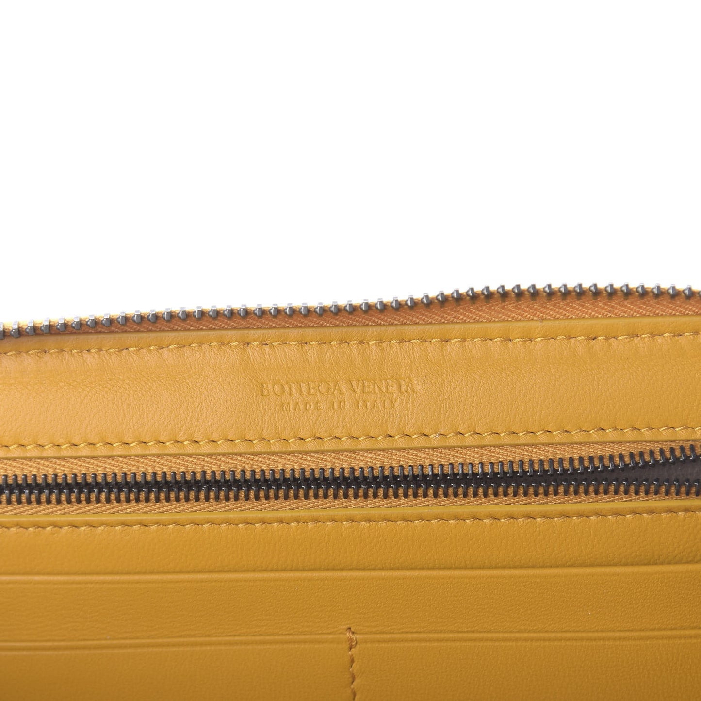 Nappa Intrecciato Zip Around Wallet Sunset