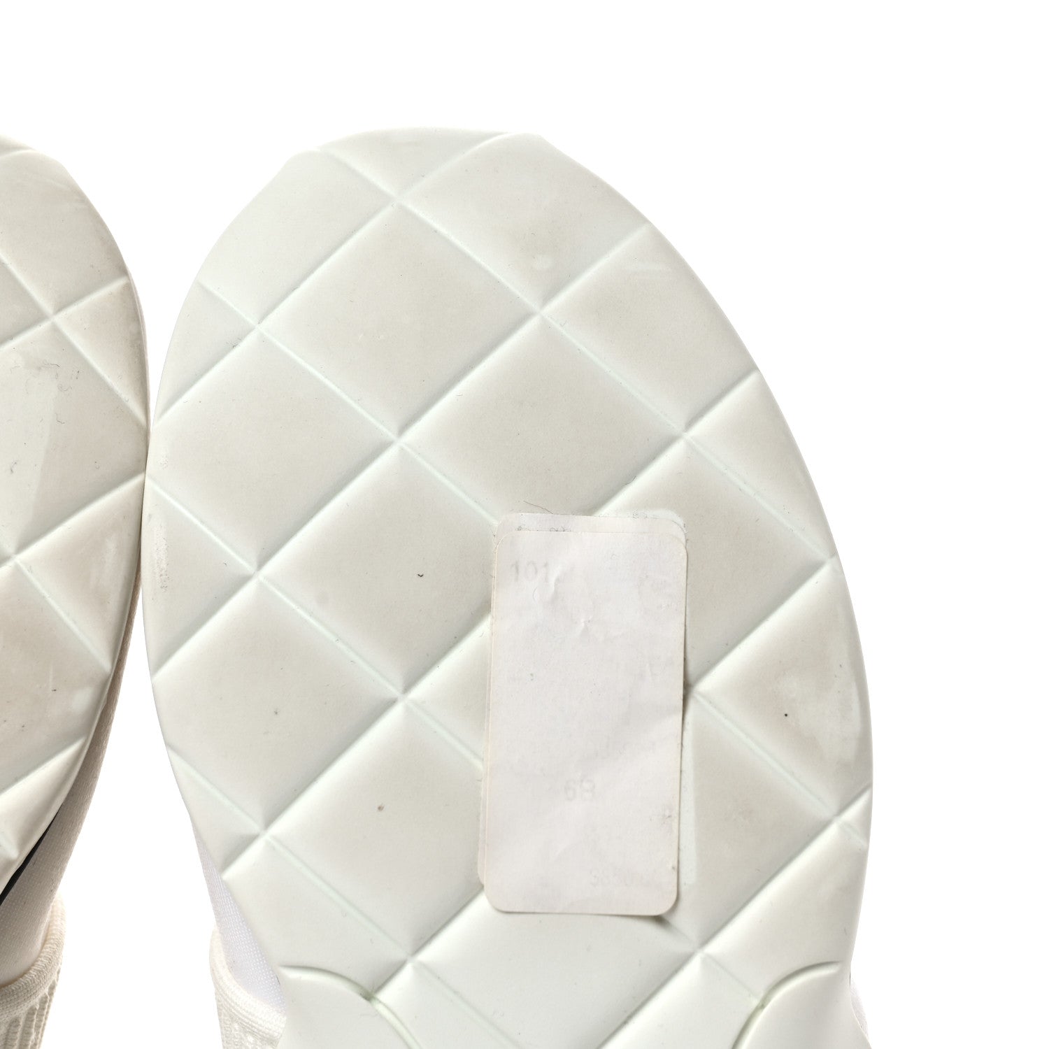 Chanel Stretch Fabric CC Sneakers 36 White 9 of 11