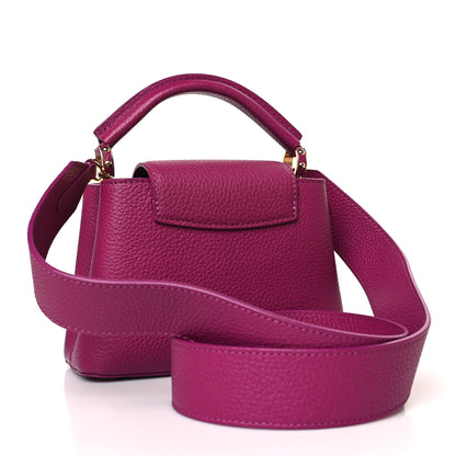 Louis Vuitton Taurillon Mini Capucines Purple 3 of 9