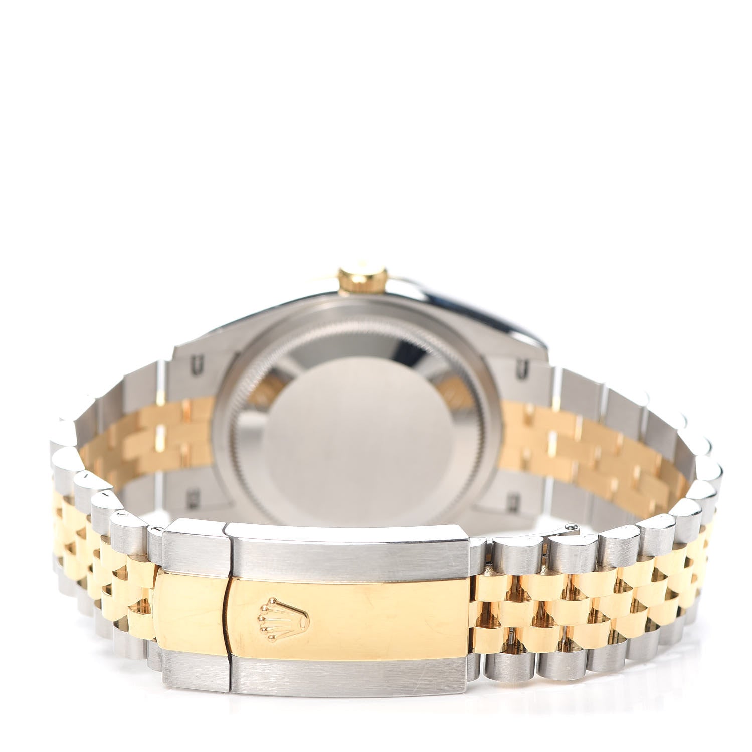 Rolex Stainless Steel 18K Yellow Gold Diamond 36mm Oyster Perpetual Datejust Watch Olive Green Roman 126233 3 of 5