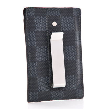 Louis Vuitton Damier Cobalt Pince Card Holder Bill Clip 3 of 7