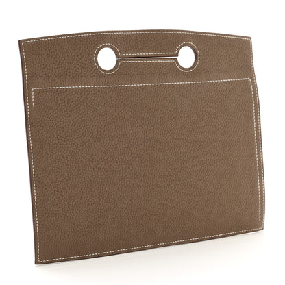Hermes Togo Backpocket Pouch 25 Etoupe 3 of 8