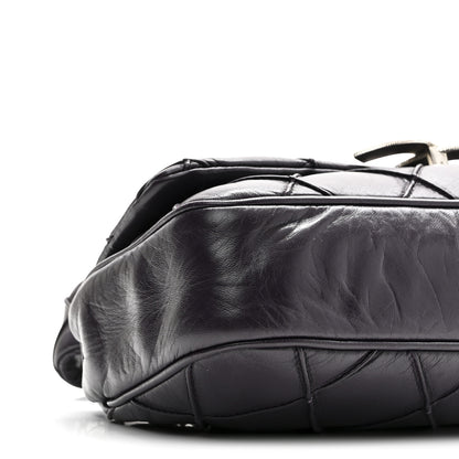 Chanel Lambskin Quilted Giant CC Flap Shoulder Bag Purple 9 of 10