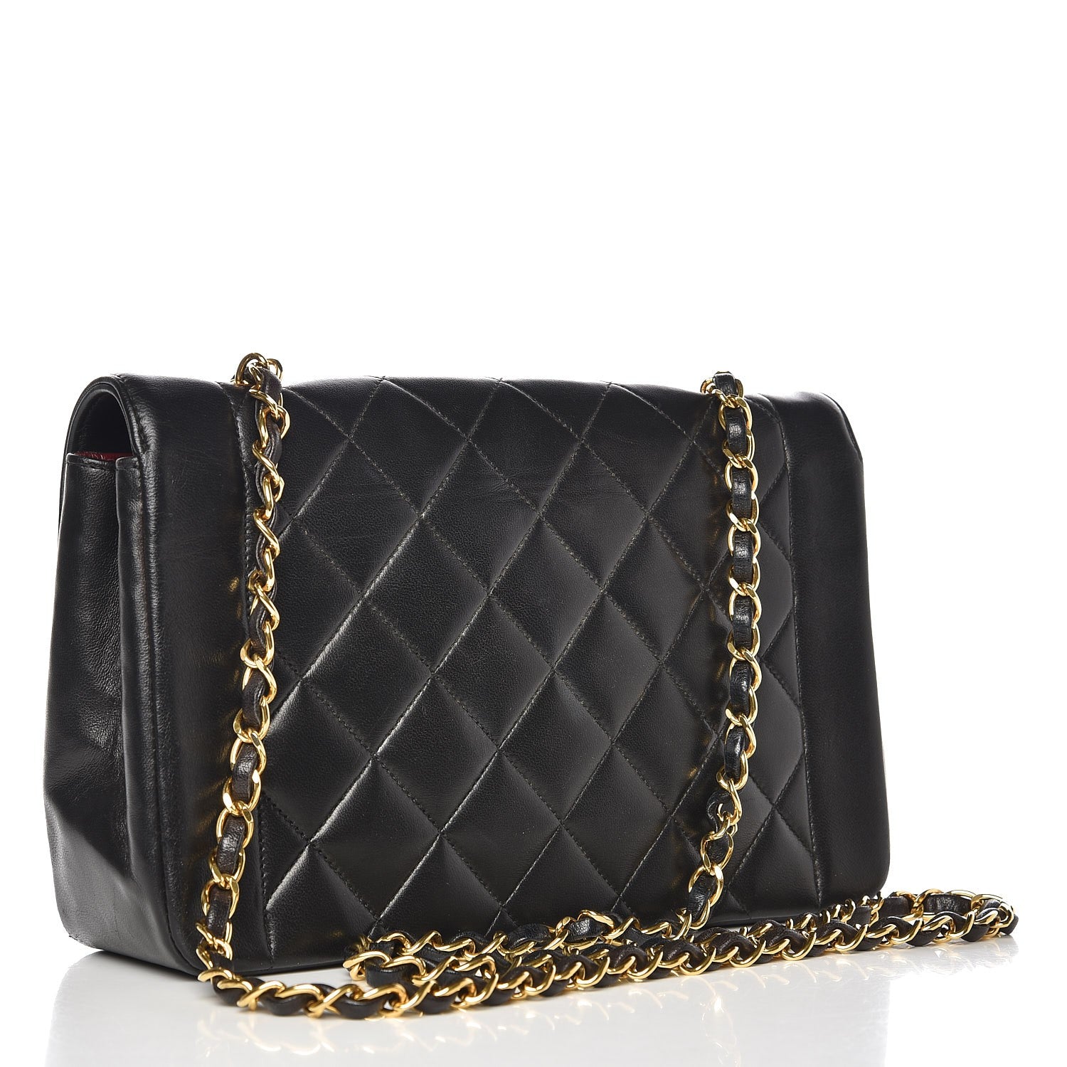 Chanel Lambskin Quilted Medium Single Flap Black 3 of 10
