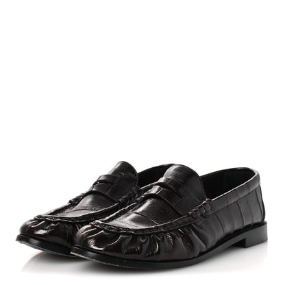 Saint Laurent Supple Eel Le 15 Loafer Penny Slippers 39 Burnt Brown 4 of 10