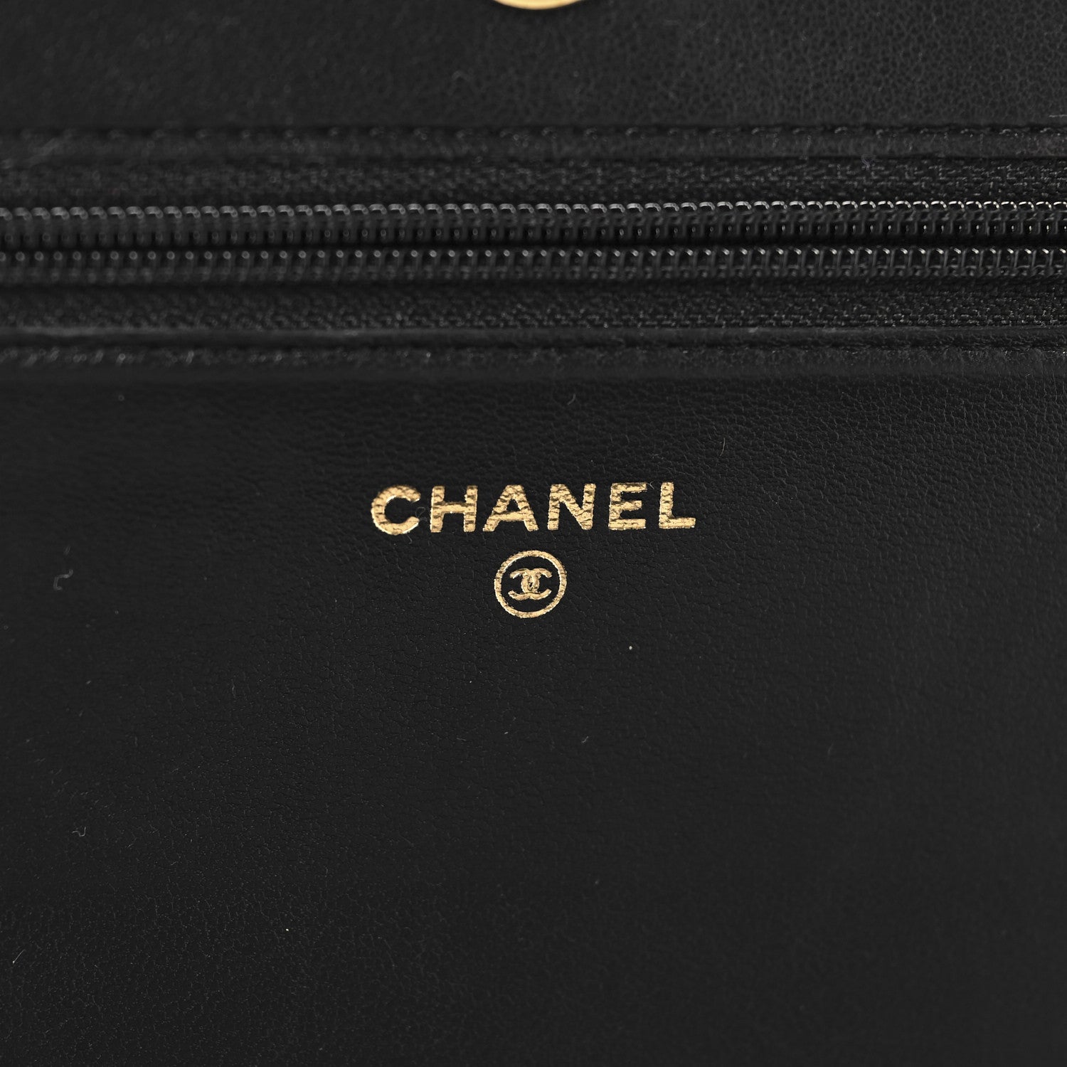 Chanel Lambskin Chevron Boy Wallet On Chain WOC Black 6 of 12