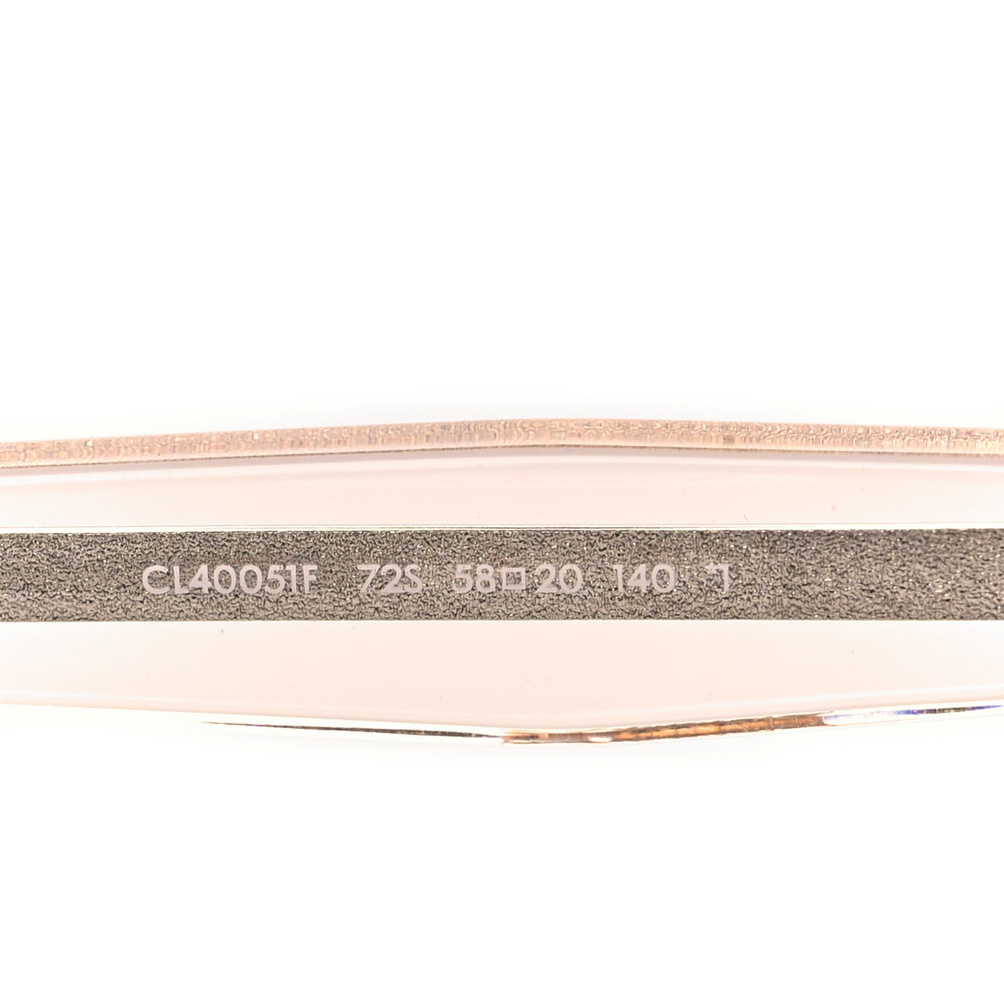 Round Sunglasses CL 40051/I Transparent Light Pink