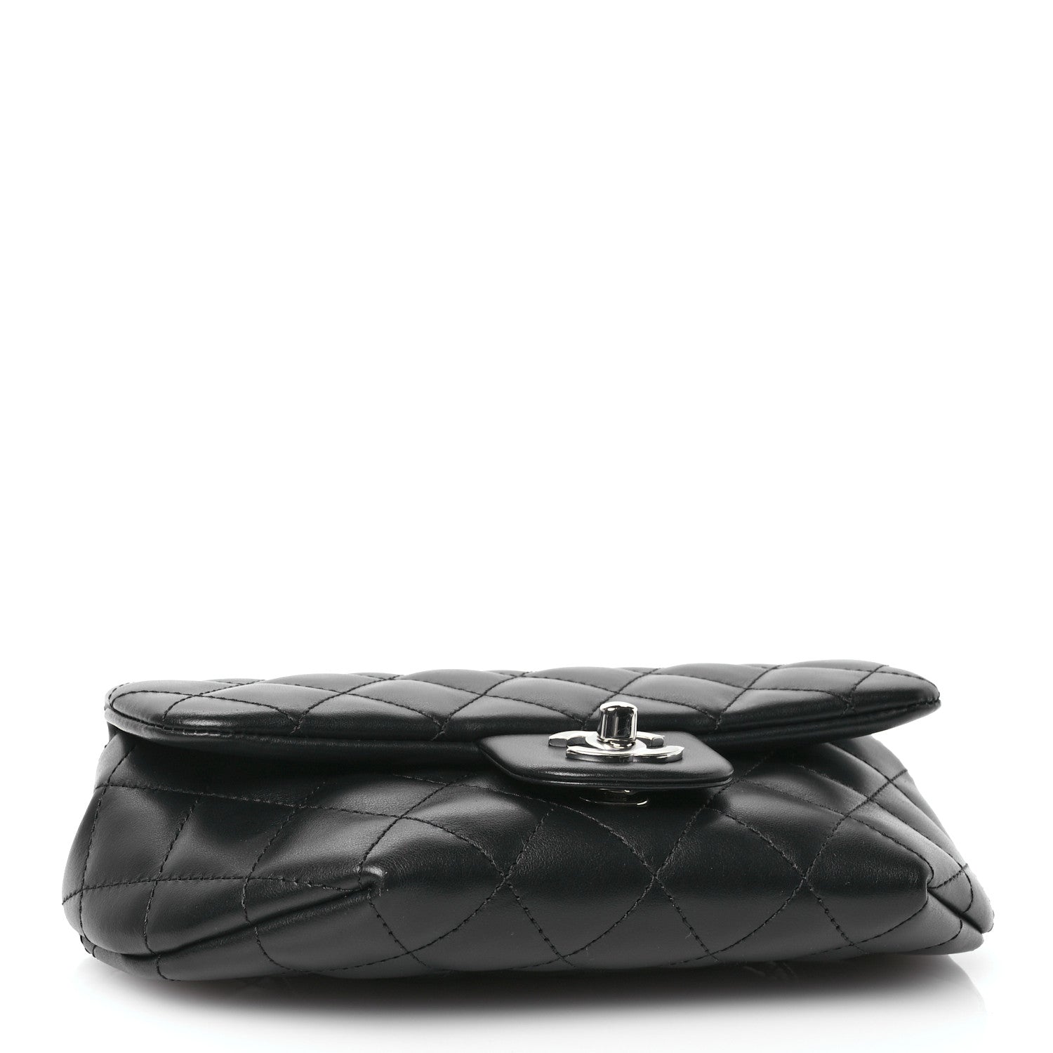 Chanel Calfskin Quilted CC Uniform Flap Belt Bag Black 3 of 10