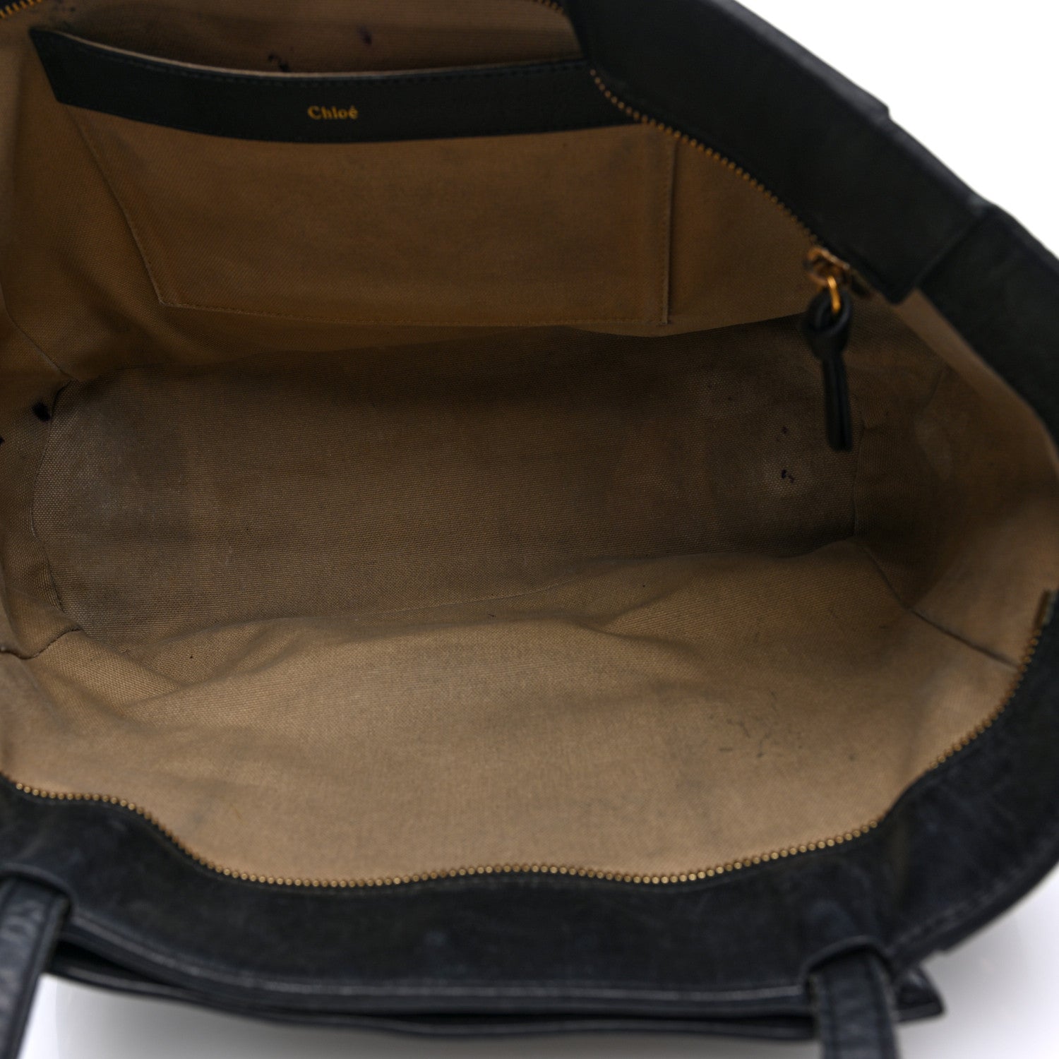 Chloe Calfskin Studded Isa Tote Black 4 of 10
