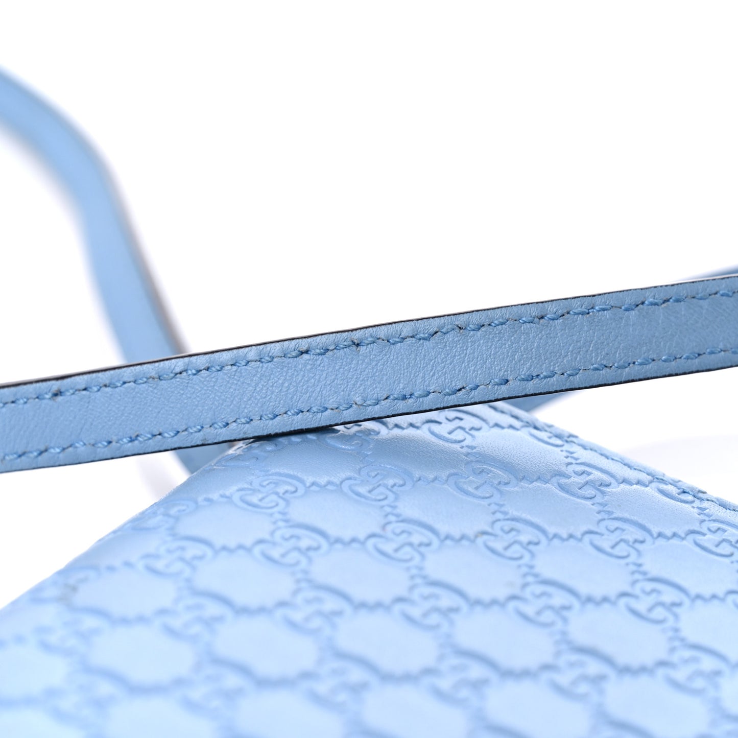 Microguccissima Crossbody Wallet Mineral Blue