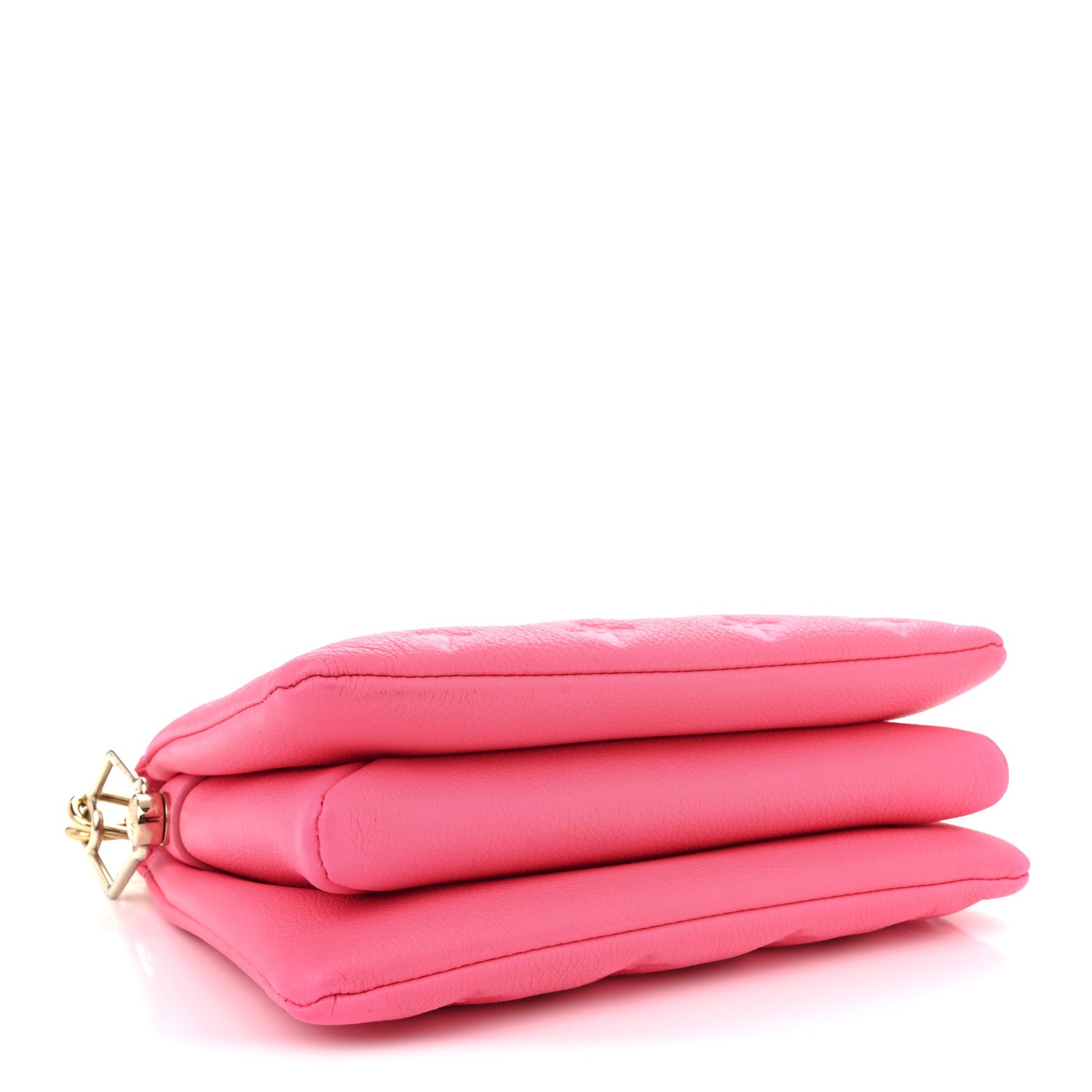 Louis Vuitton Calfskin Embossed Monogram Coussin BB Rose Fluo 4 of 10