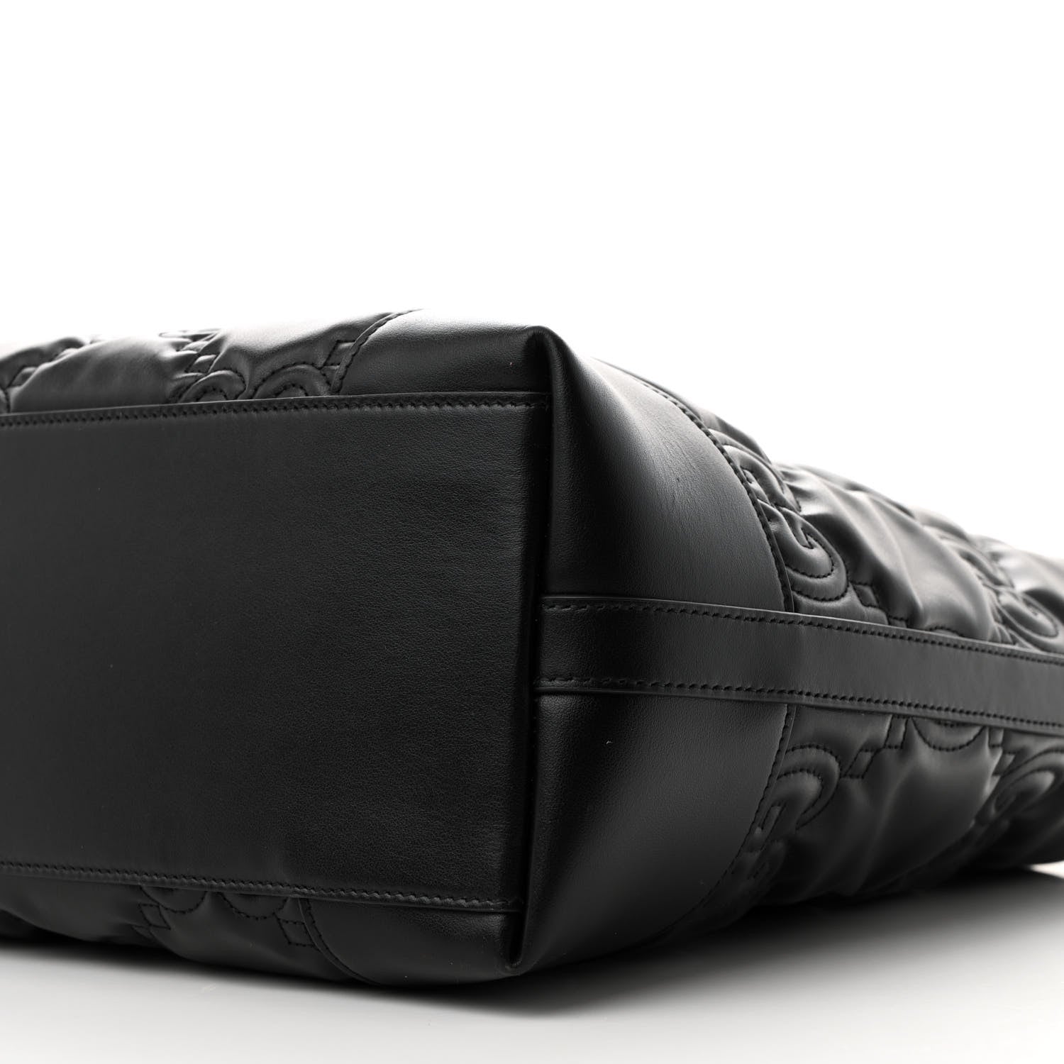 Gucci Calfskin GG Matelasse Medium Ophidia Shopping Tote Black 10 of 10