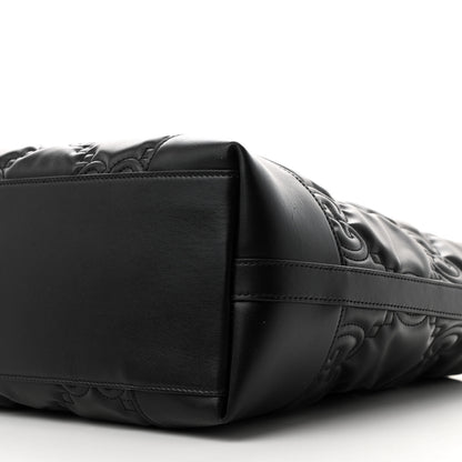 Gucci Calfskin GG Matelasse Medium Ophidia Shopping Tote Black 10 of 10