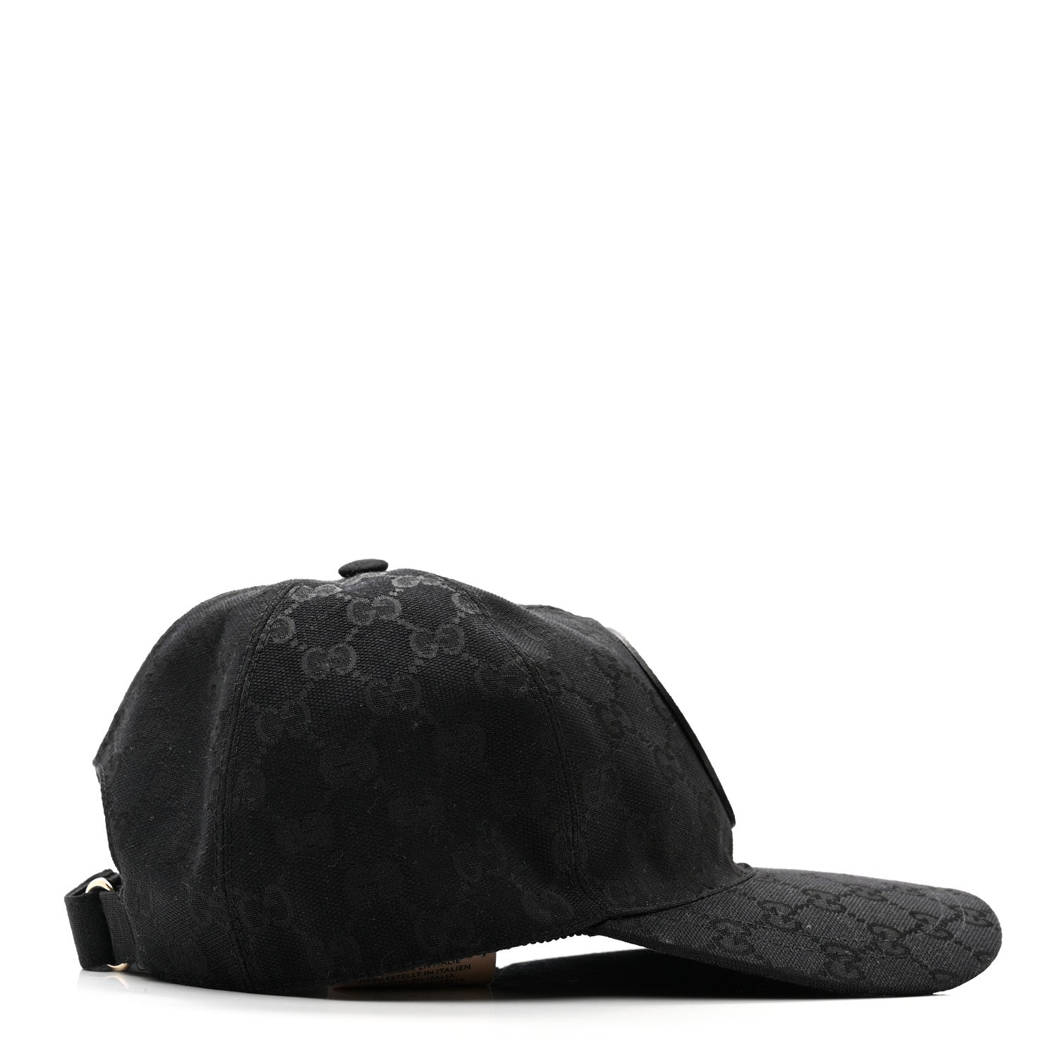 Gucci Monogram Textured Dollar Calfskin Zeno Baseball Hat M Black 5 of 11