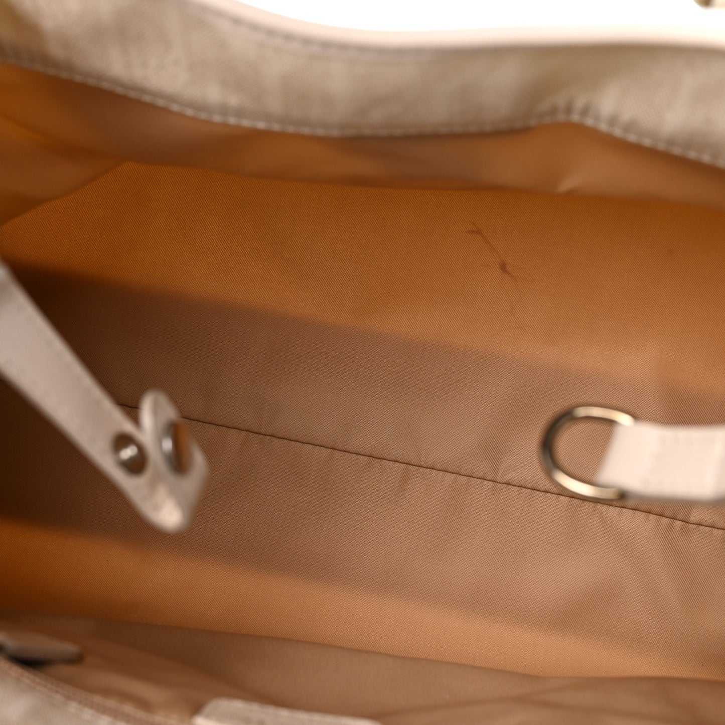 Nylon Monogram Small Lovely Tote White