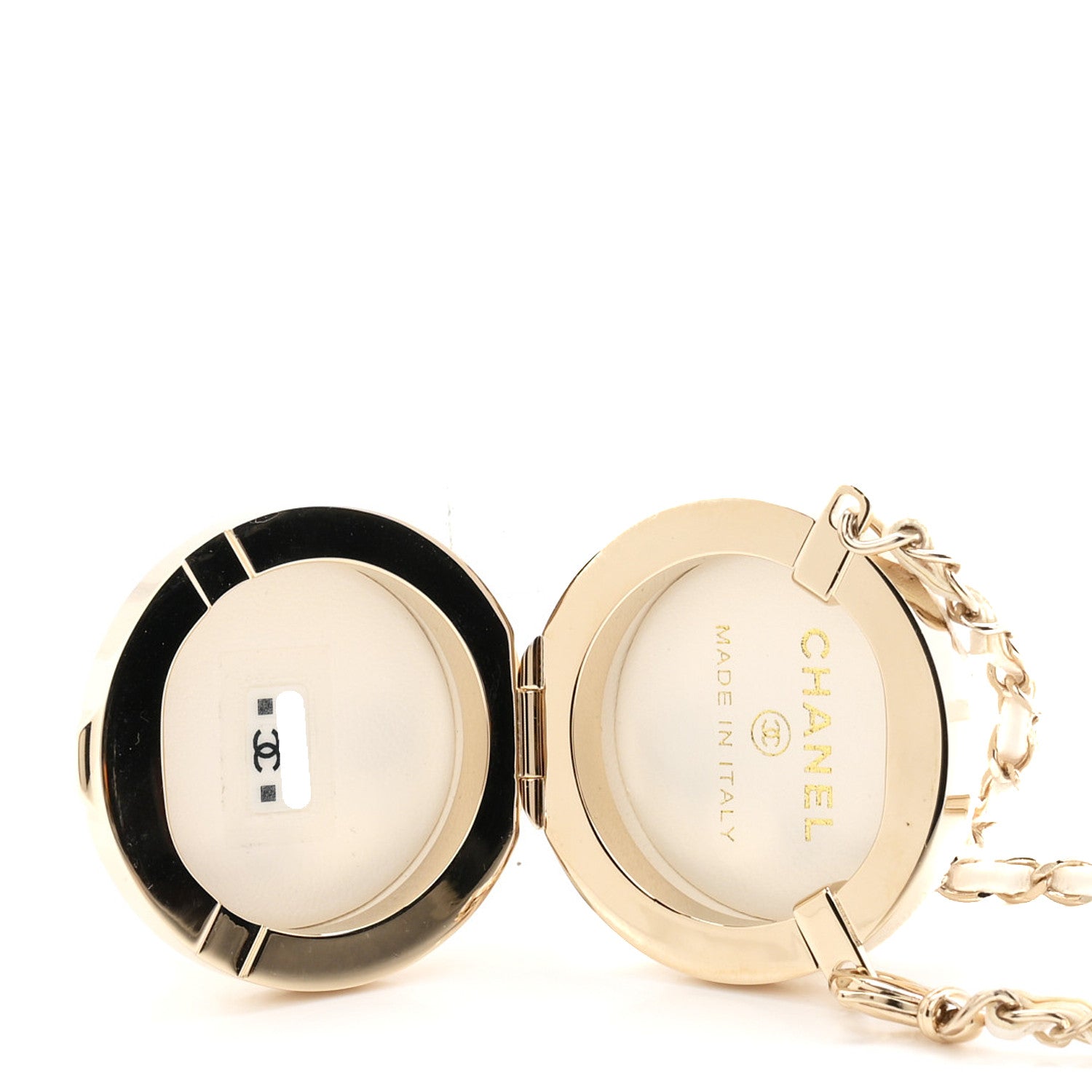Chanel Lambskin Quilted Sphere Mini Bag Charm Beige 3 of 5