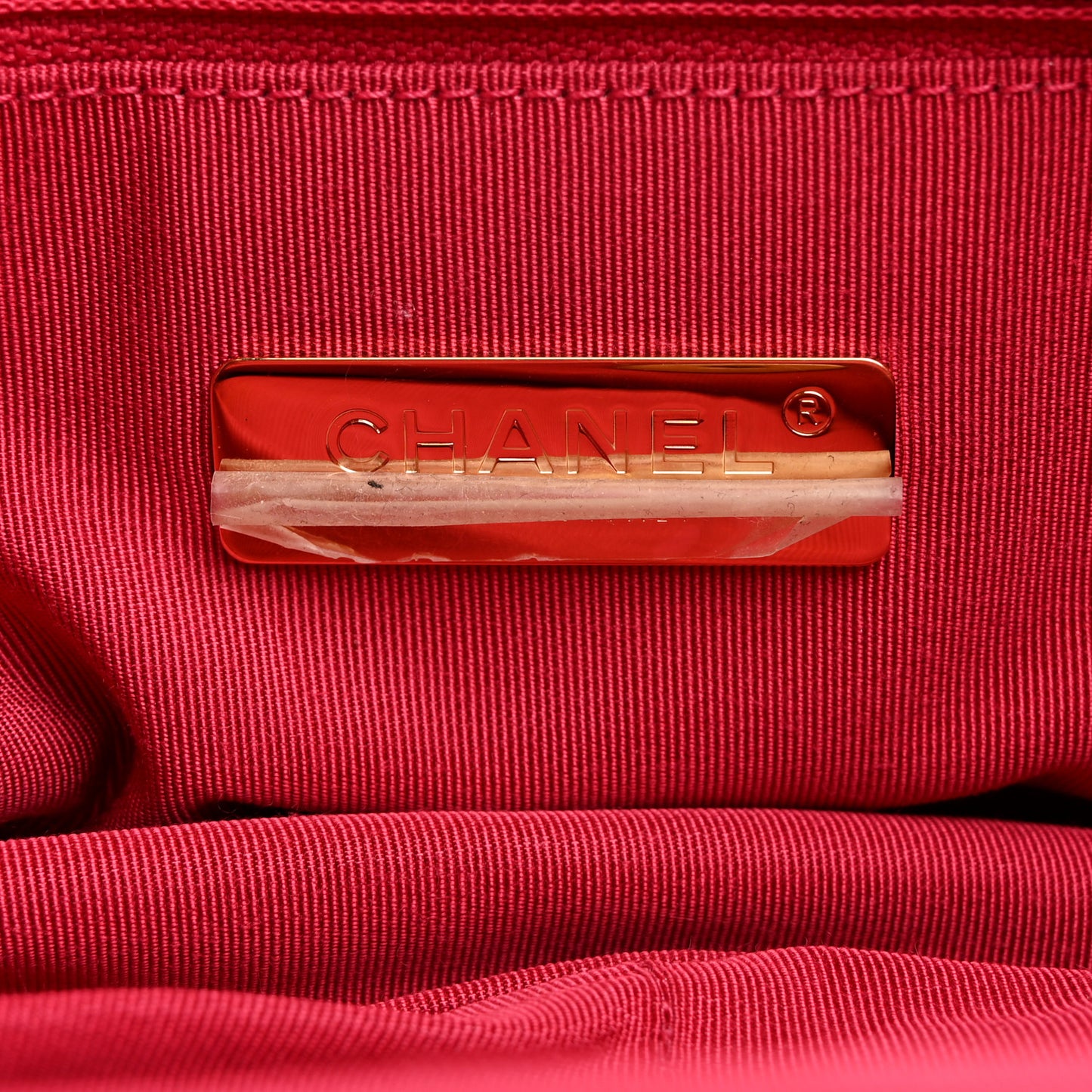 Goatskin Quilted Large Chanel 19 Flap Dark Pink