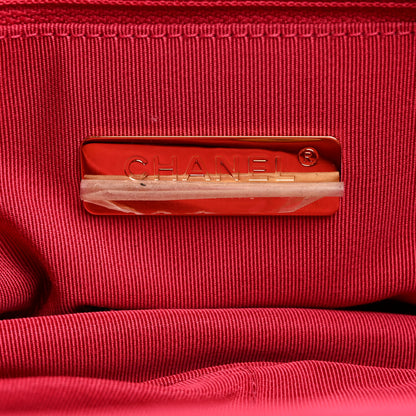 Chanel Goatskin Quilted Large Chanel 19 Flap Dark Pink 6 of 10