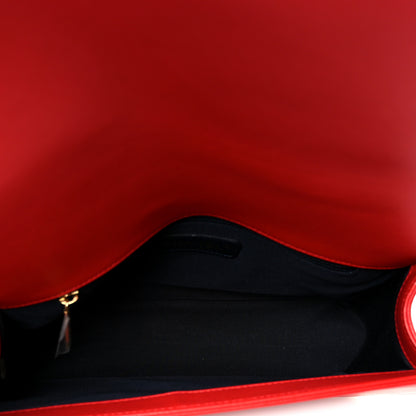 Chanel Lambskin Embossed New Medium Boy Cube Flap Red 5 of 10