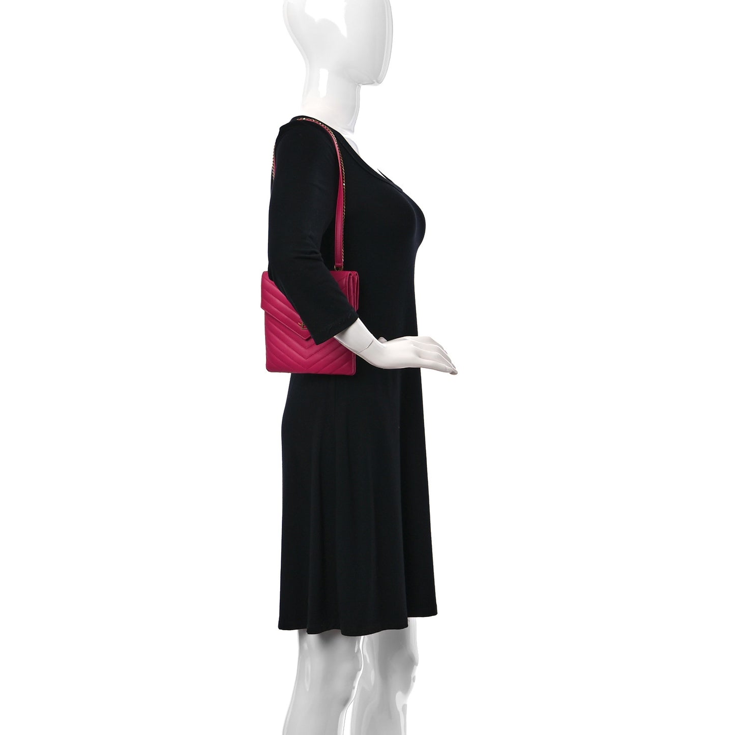 Lambskin Quilted Double Flap Bag Pink