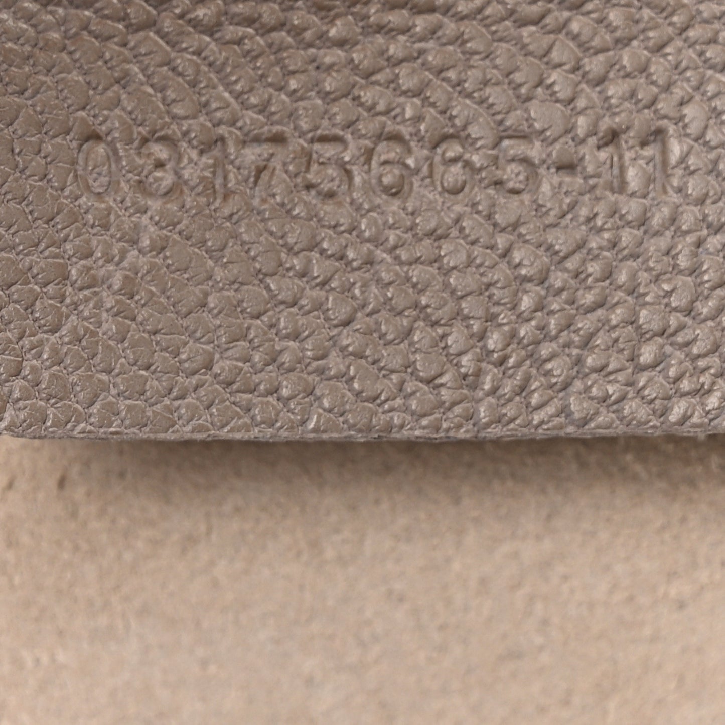 Grained Lambskin Drew Shoulder Bag Motty Grey