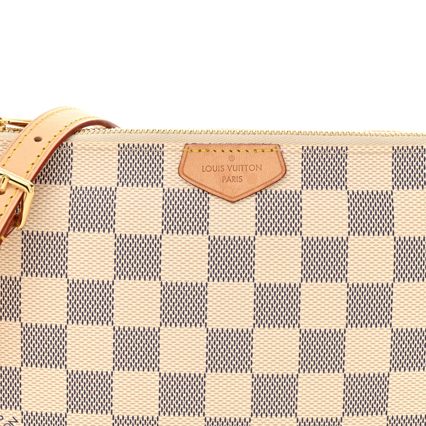 Damier Azur Double Zip Pochette