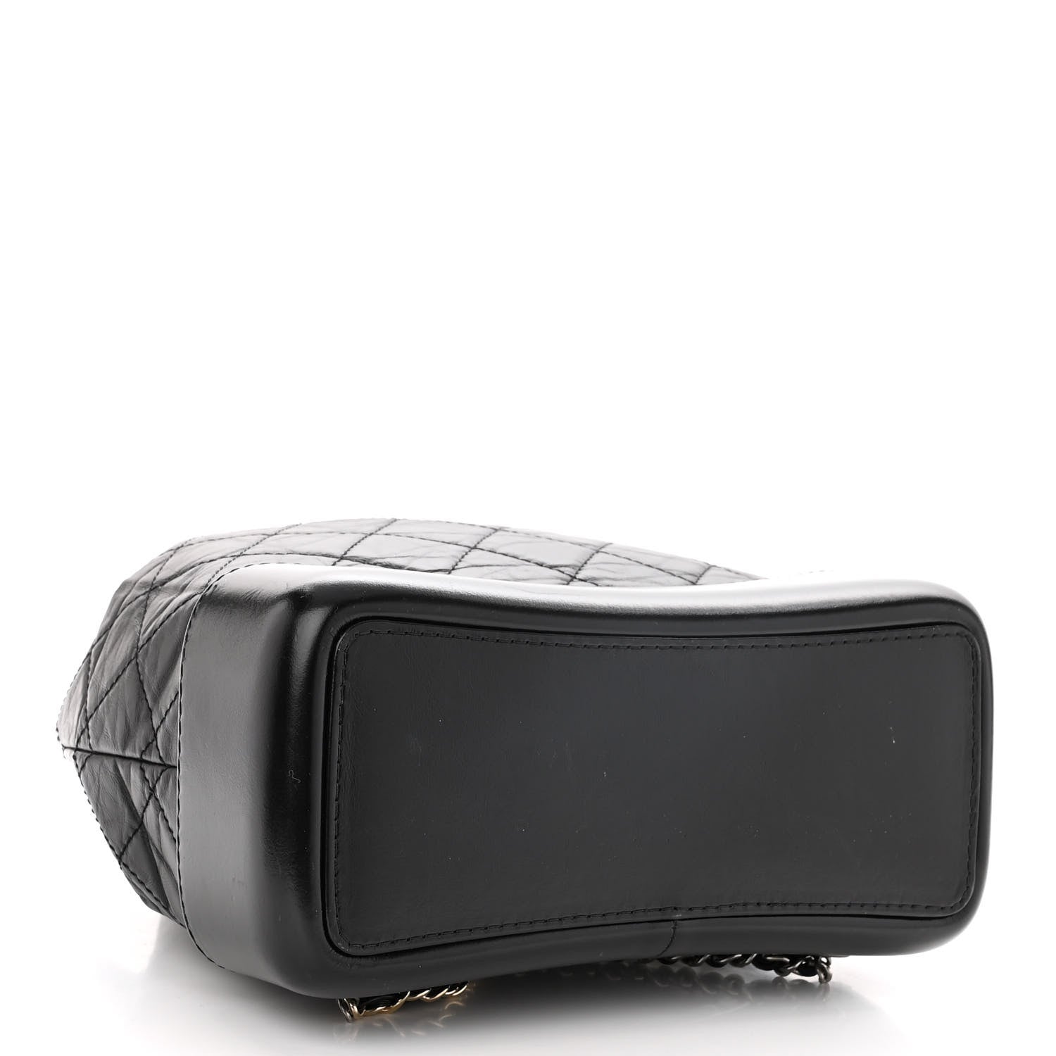 Chanel Aged Calfskin Quilted Small Gabrielle Backpack Black 4 of 11