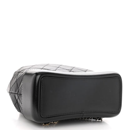 Chanel Aged Calfskin Quilted Small Gabrielle Backpack Black 4 of 11