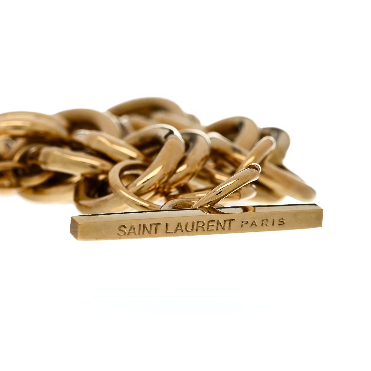 Multi Chain Heart Charm Bracelet Gold