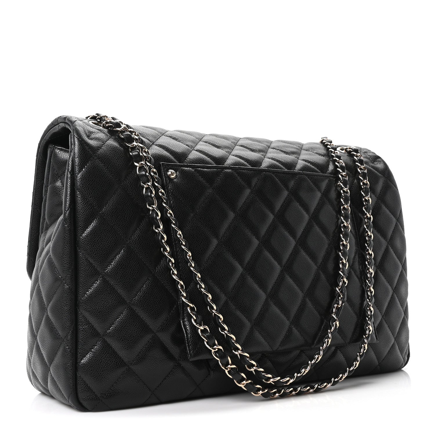 Chanel Caviar Quilted XXL Travel Flap Bag Black 3 of 10