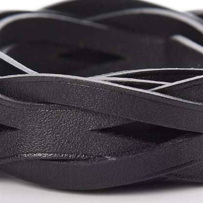 Hermes Vache Hunter Etriviere Braided Belt S Black 4 of 7