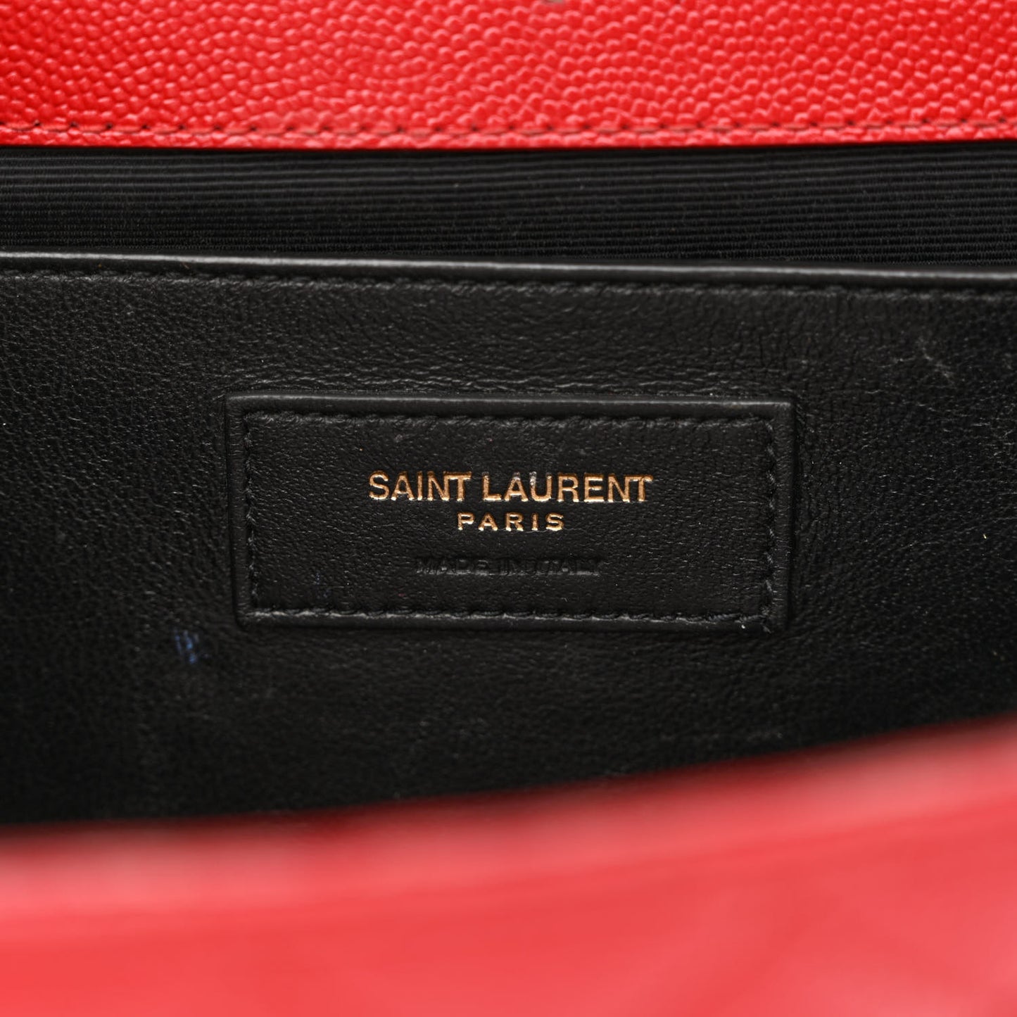 Grain De Poudre Textured Mixed Matelasse Triquilt Medium Monogram Satchel New Red