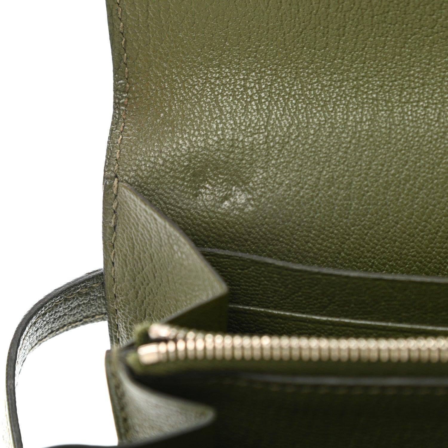 Hermes Chevre Mysore Kelly Longue Wallet Canopee 8 of 8