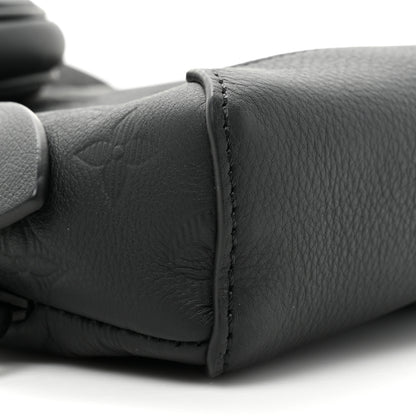 Louis Vuitton Calfskin Shadow Monogram Duo Slingbag Black 9 of 9