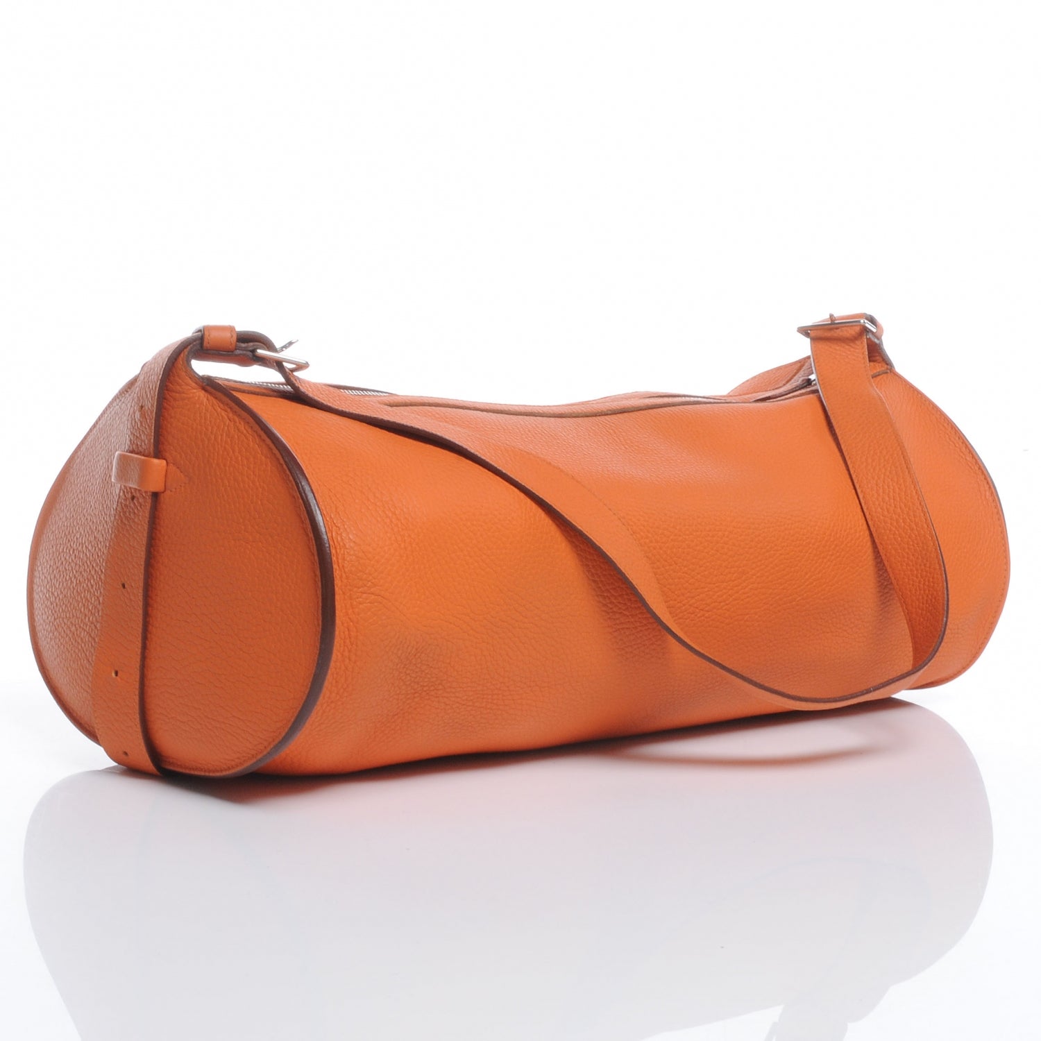 Hermes Taurillon Clemence Doremi 45 Orange 3 of 9