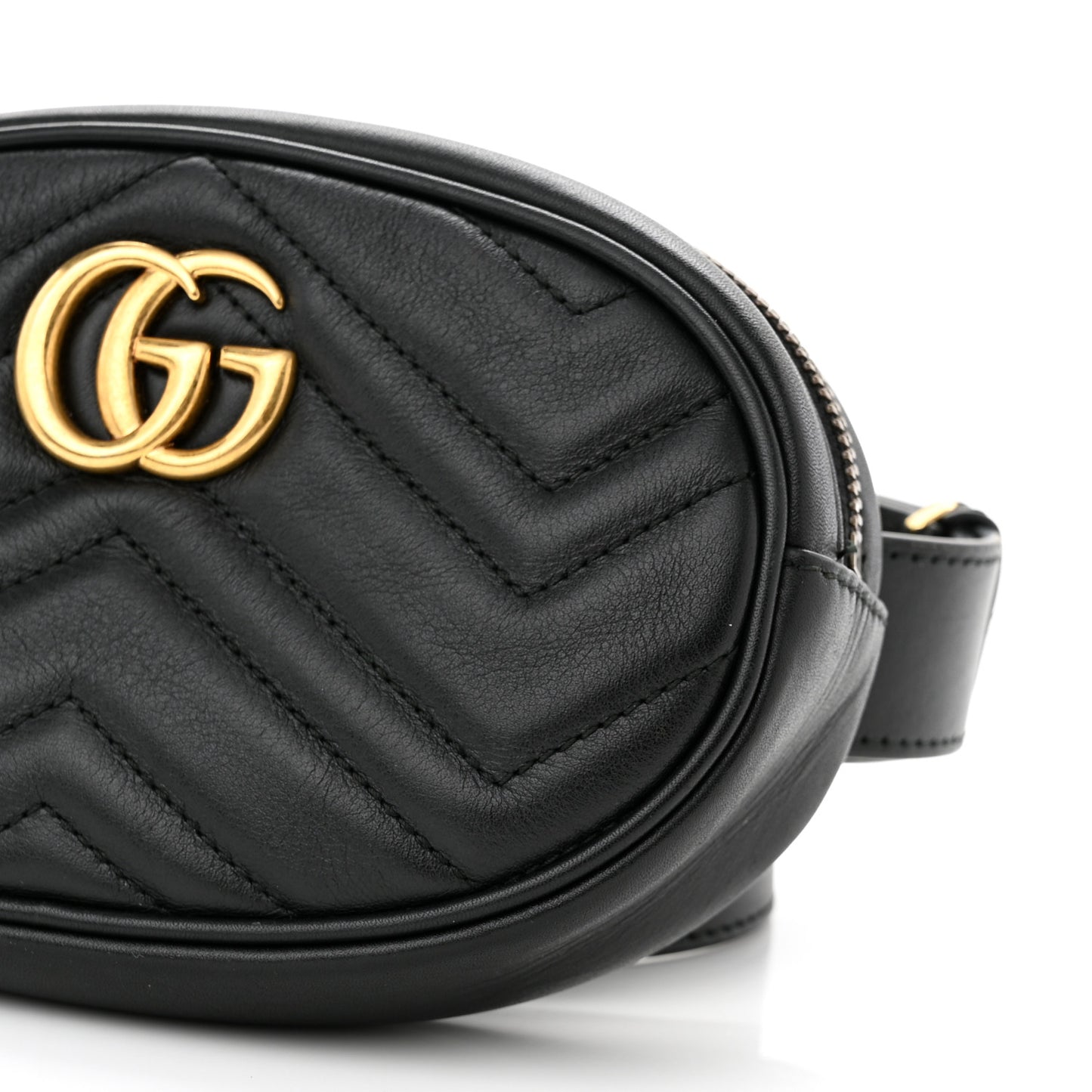 Calfskin Matelasse GG Marmont Belt Bag 105 42 Black