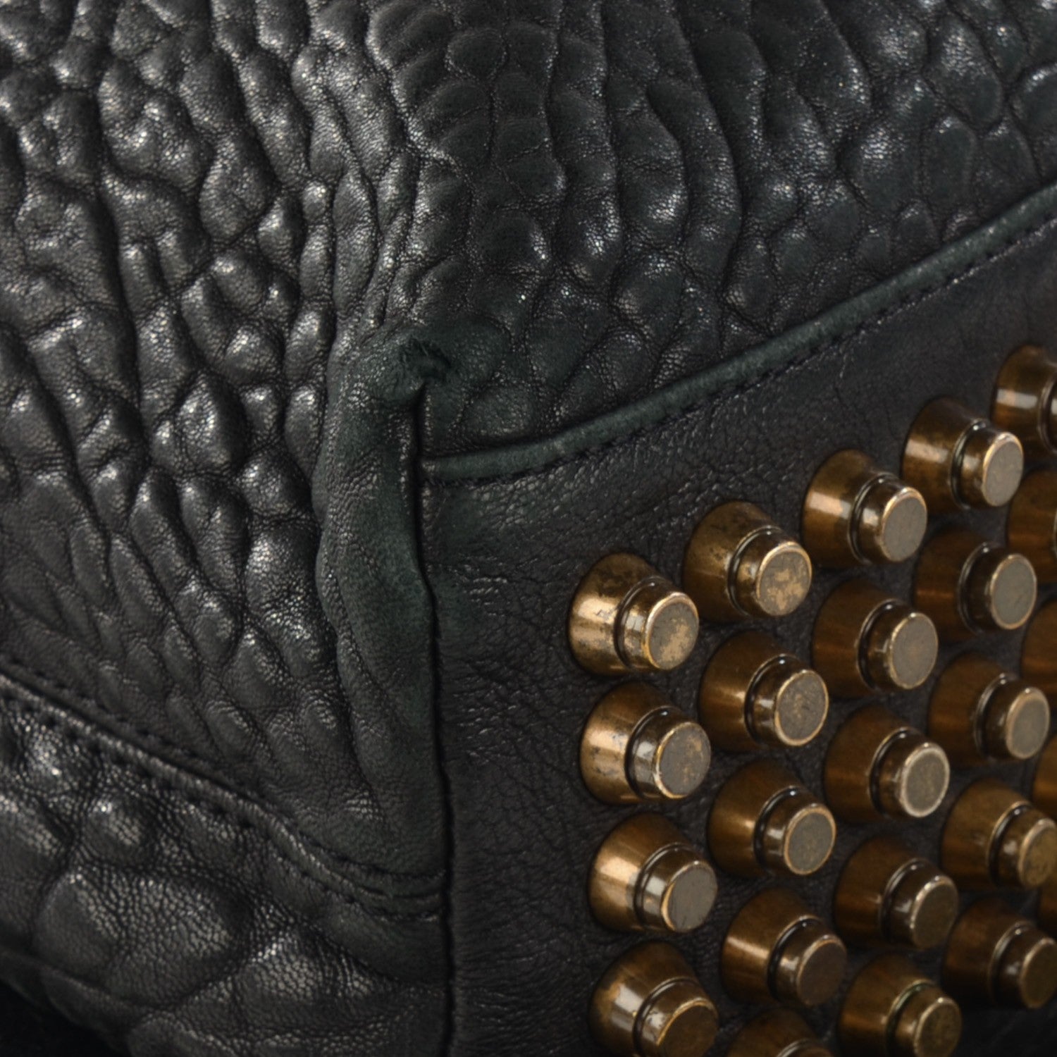 Alexander Wang Pebbled Lambskin Darcy Hobo Black Pale Gold Hardware 8 of 8