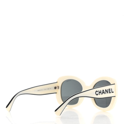 Chanel Acetate Sunglasses 71414A White 4 of 8