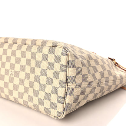 Louis Vuitton Damier Azur Neo Neverfull MM Rose Ballerine 8 of 9