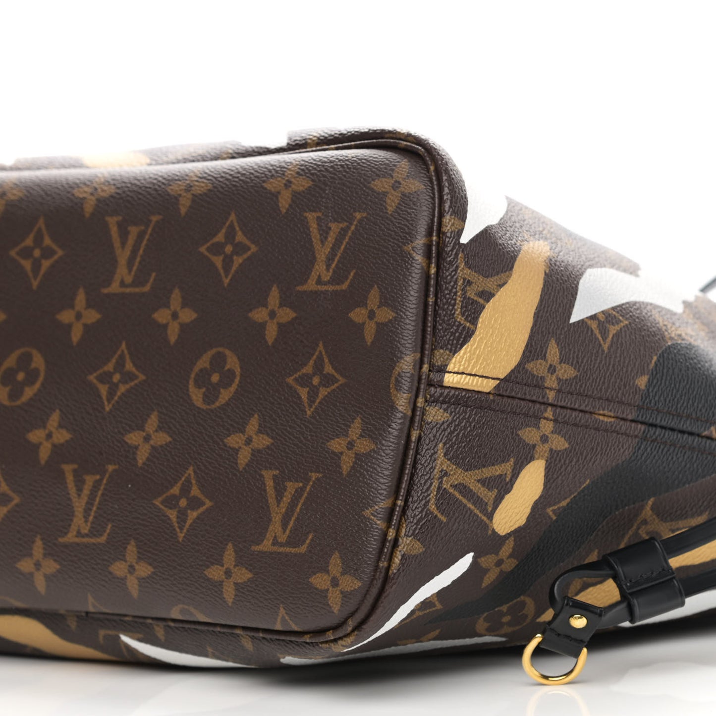 X LOL Monogram Neverfull MM Gold Silver