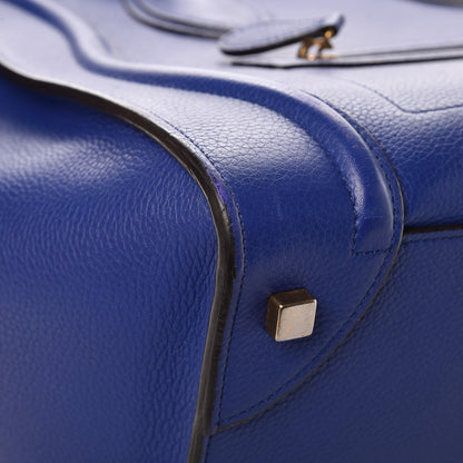 Celine Drummed Calfskin Mini Luggage Indigo 12 of 17