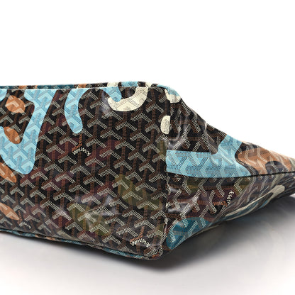 Goyard Goyardine Saint Louis Lettres Camouflage GM Black Blue 10 of 10
