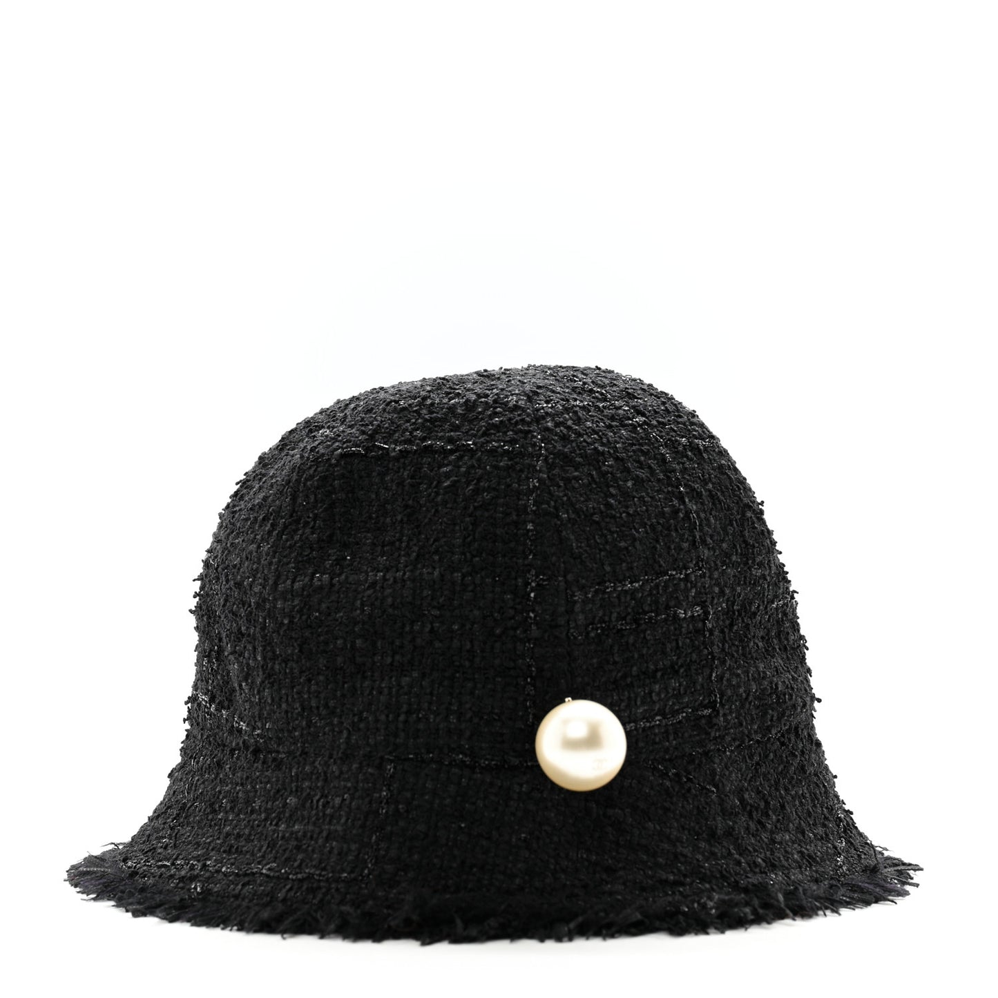 Tweed Pearl Bucket Hat 58 Black