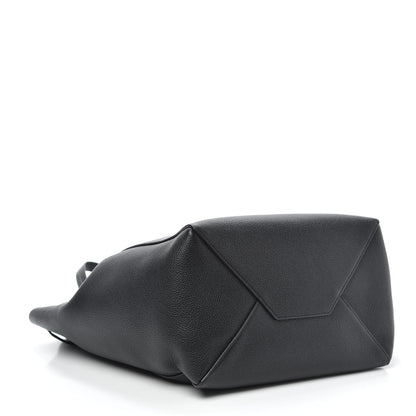 Celine Soft Grained Calfskin Small Belt Cabas Phantom Black 4 of 9