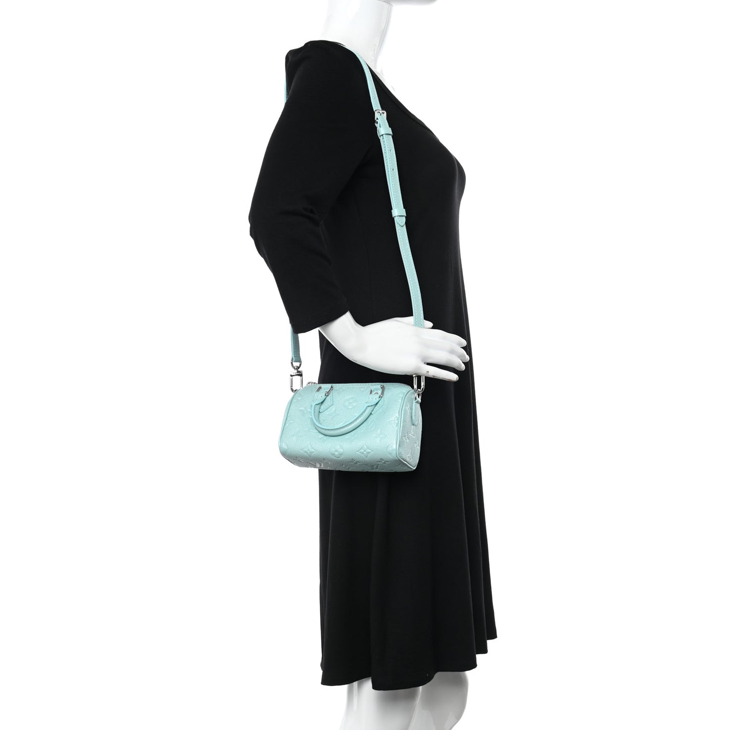 Empreinte Monogram Nano Speedy Pearly Lagoon Turquoise
