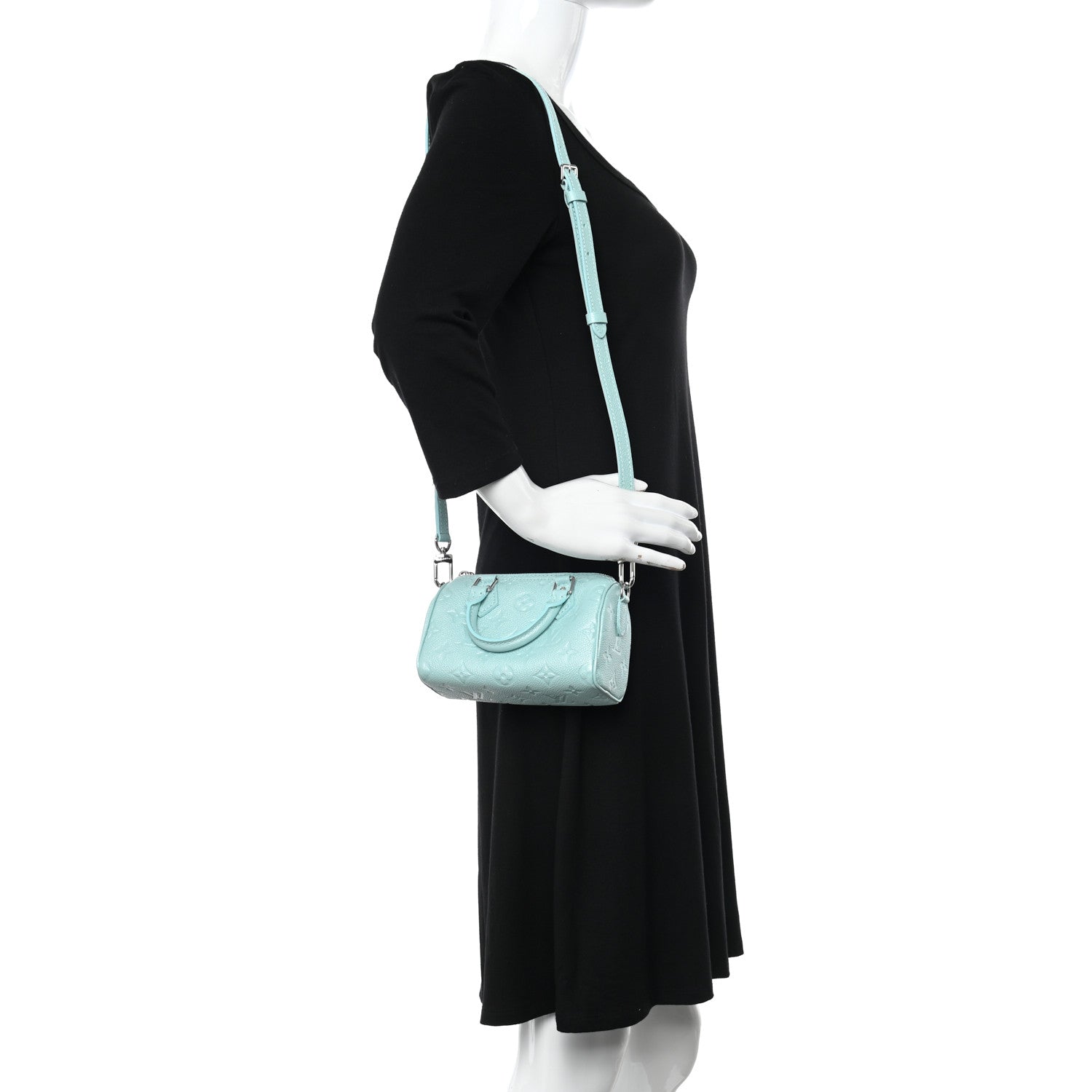Louis Vuitton Empreinte Monogram Nano Speedy Pearly Lagoon Turquoise 2 of 10