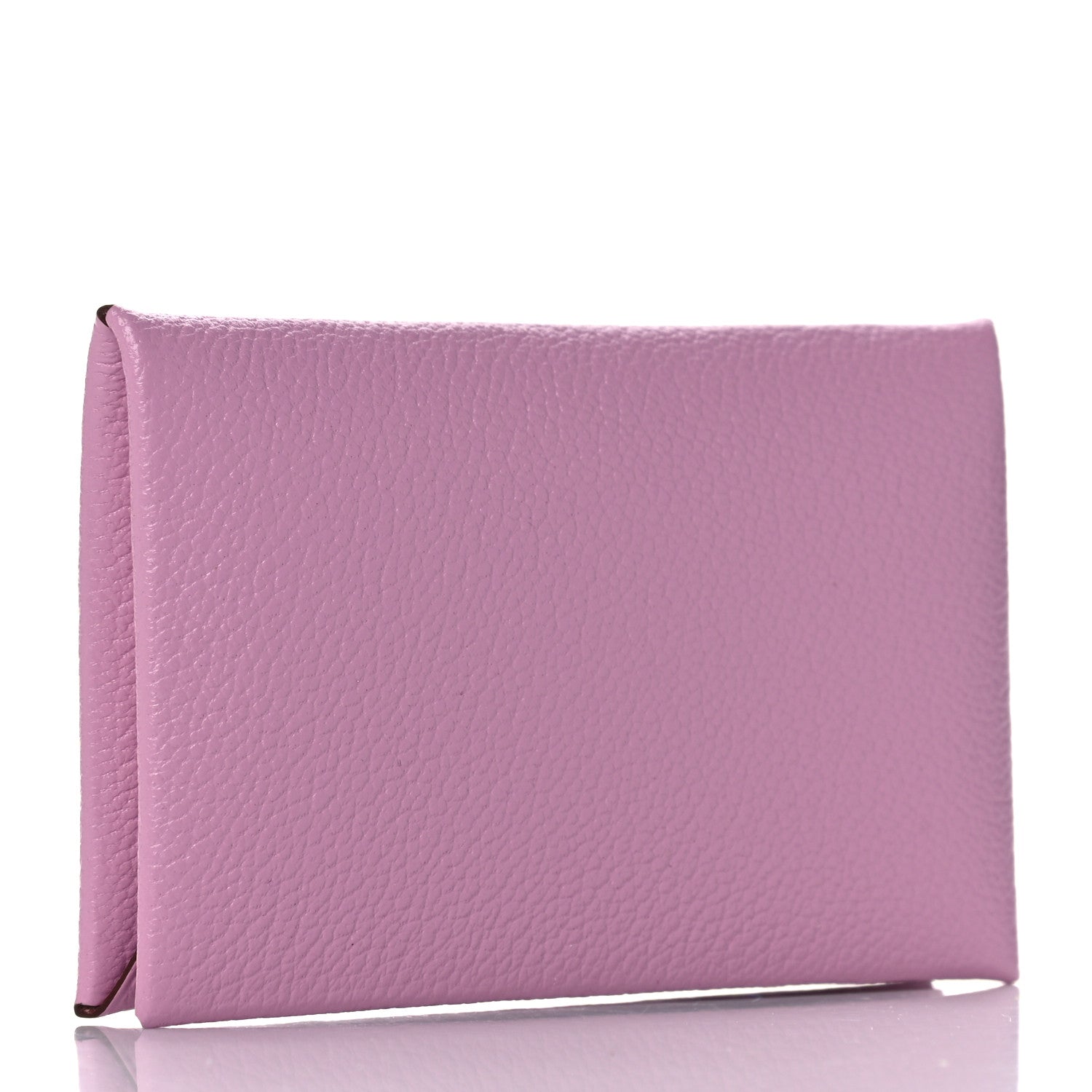 Hermes Chevre Mysore Calvi Card Case Mauve Sylvestre 3 of 10